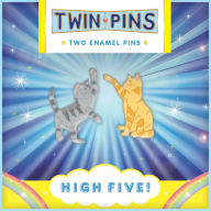 Title: High Five Twin Pins: Two Enamel Pins (Cat Pins, Cat Decorations, Cat Gifts for Cat Lovers, Cat Accessories)