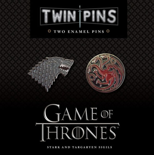 Game of Thrones Twin Pins: Stark and Targaryen Sigils: Two Enamel Pins (Enamel Pin Sets, Game of Thrones Buttons, Jewelry from Books)