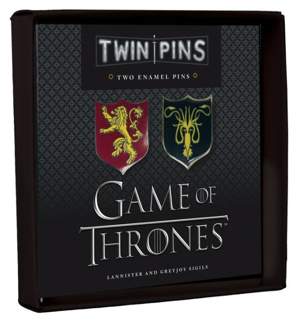 Game of Thrones Twin Pins Lannister and Greyjoy Sigils Two Enamel