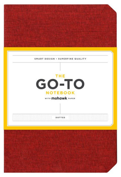 Go-To Notebook with Mohawk Paper, Brick Red Dotted: (Dotted Notebook, Notebook with Dots, Red Notebook)