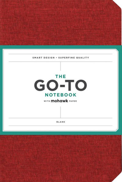 Go-To Notebook with Mohawk Paper, Brick Red Blank: (Blank Notebook, Simple Notebook, Red Notebook)