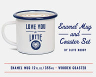 Title: Love You a Latte Enamel Mug and Coaster Set