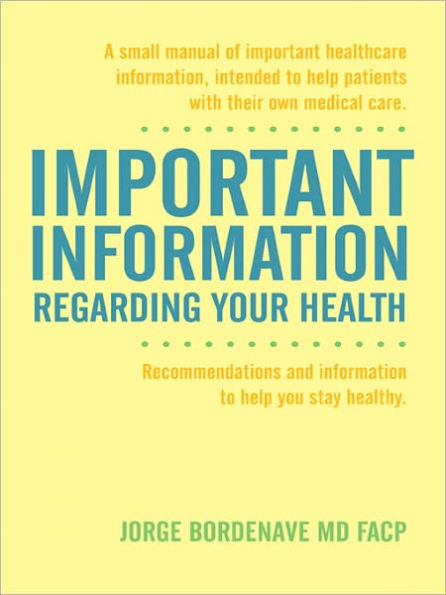 Important Information Regarding Your Health / Información Importante Sobre su Salud