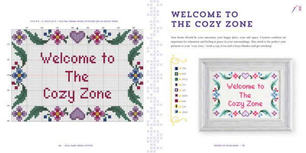 Self-Care Cross-Stitch: 40 Uplifting & Irreverent Patterns