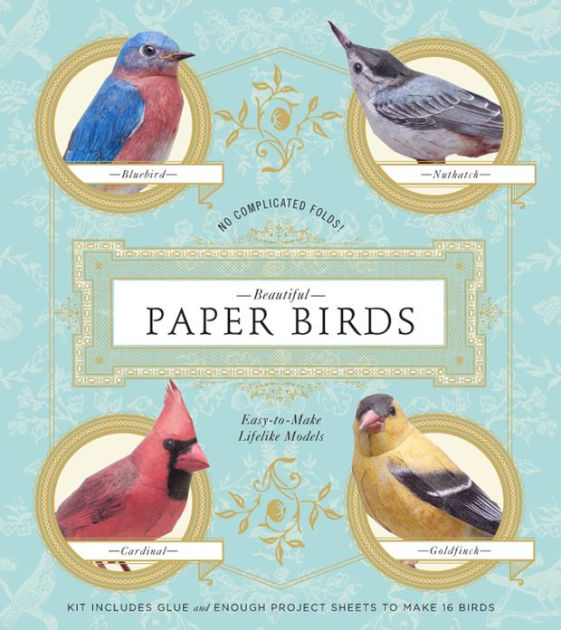 Beautiful Paper Birds EasytoMake Lifelike Models by Johan Scherft
