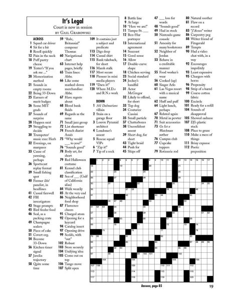 Sleeping in Late Weekend Crosswords