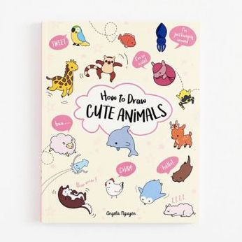 How To Draw Cute Animals Made Easy: Sketch Books for Kids Age 4-5-6-7-8  (Large Print / Paperback)