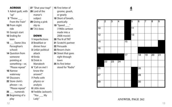 Jumbo Print Easy Crosswords #10