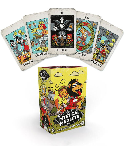 Mystical Medleys Vintage Cartoon Tarot Deck: A 78-Card Tarot Deck with Guidebook