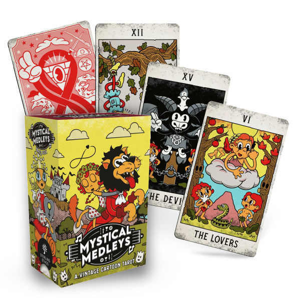 Mystical Medleys Vintage Cartoon Tarot Deck: A 78-Card Tarot Deck with Guidebook
