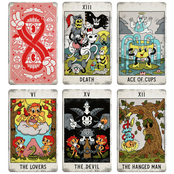 Mystical Medleys Vintage Cartoon Tarot Deck: A 78-Card Tarot Deck with Guidebook