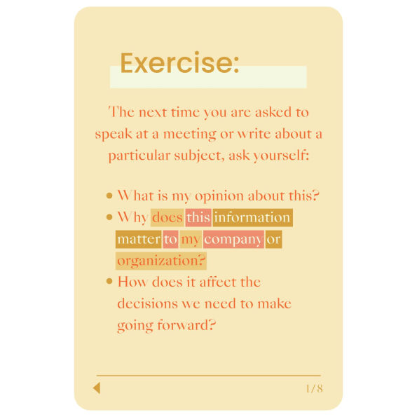 Make Your Voice Heard: A Deck of 72 Tips and Techniques for Effective Communication at Work