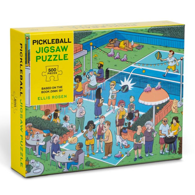 Pickleball Jigsaw Puzzle: 500-Piece Jigsaw Puzzle Based on The Book Dink! (with 10 Hidden Pickleballs to Find)