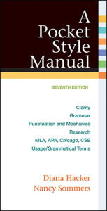 Title: A Pocket Style Manual / Edition 7, Author: Diana Hacker
