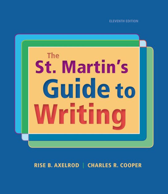st martins guide to writing The st martin's guide to read more about students, writing, essay, chapter, class and activity. st martins guide to writing The st martin's guide to read more about students, writing, essay, chapter, class and activity.