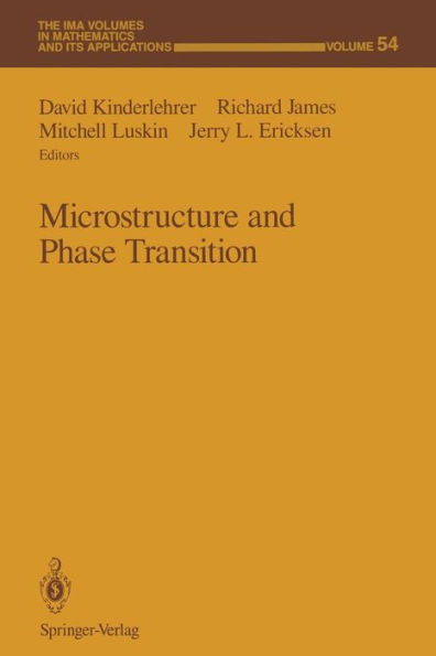 Microstructure and Phase Transition / Edition 1