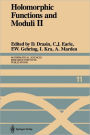 Holomorphic Functions and Moduli II: Proceedings of a Workshop held March 13-19, 1986