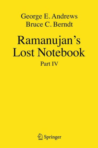 Ramanujan's Lost Notebook: Part IV