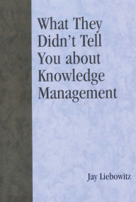 Title: What They Didn't Tell You About Knowledge Management, Author: Jay Liebowitz