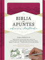 RVR 1960 Biblia de apuntes, edicion ilustrada, simil piel rosado
