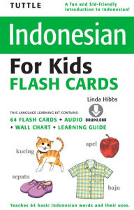 Title: Tuttle Indonesian for Kids Flash Cards: [Includes Downloadable Audio], Author: Linda Hibbs