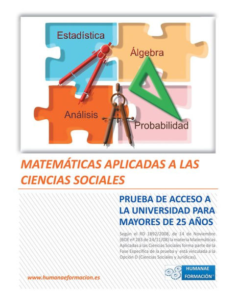 Matemáticas aplicadas a las Ciencias Sociales: Prueba de acceso a la Universidad para mayores de 25 años