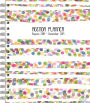 2019 Polka Dot Stripes Tabbed 17 Month Planner