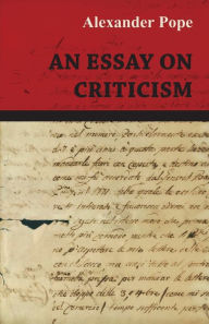 Title: An Essay on Criticism, Author: Alexander Pope