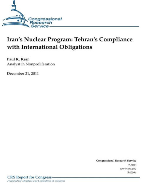 Iran's Nuclear Program: Tehran's Compliance With International ...