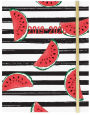 2020 Watermelon Stripes 17 Month Hidden Wiro Planner
