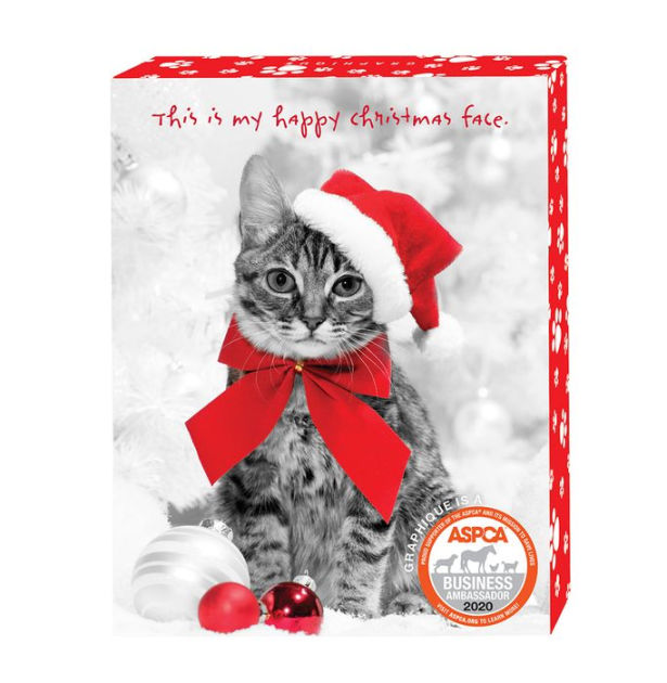 Kitten in Santa Hat ASPCA Christmas Boxed Cards by Graphique de France