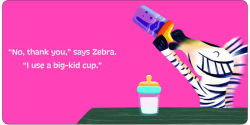Alternative view 2 of Bye-Bye Bottles, Zebra