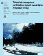 Watershed Management Contributions to Land Stewardship: a Literature Review
