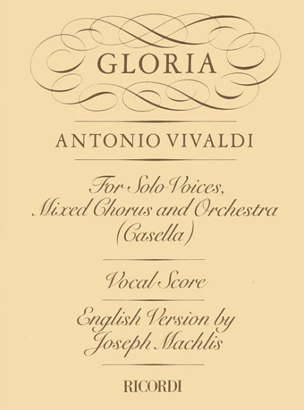 Gloria RV589: Vocal Score