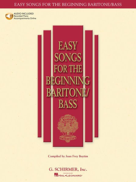 Easy Songs for the Beginning Baritone/Bass