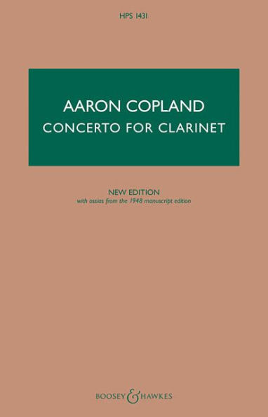 Concerto for Clarinet - New Edition: Clarinet and String Orchestra, with Harp and Piano