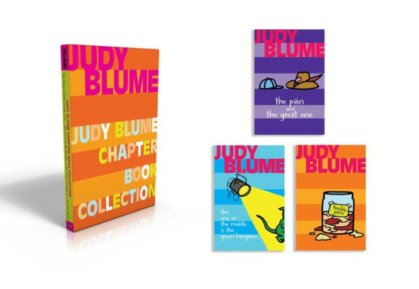 Judy Blume Chapter Book Collection (Boxed Set): The Pain and the Great One; The One in the Middle Is the Green Kangaroo; Freckle Juice
