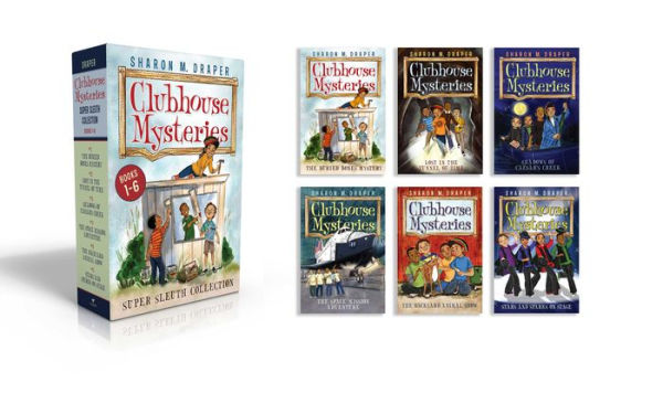 Clubhouse Mysteries Super Sleuth Collection (Boxed Set): The Buried Bones Mystery; Lost in the Tunnel of Time; Shadows of Caesar's Creek; The Space Mission Adventure; The Backyard Animal Show; Stars and Sparks on Stage