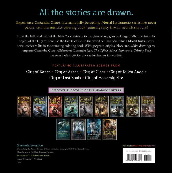 The Official Mortal Instruments Coloring Book