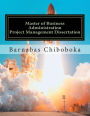 Master of Business Administration-Project Management Dissertation: NGO Project failure-Zambian Case Study