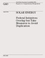 Solar Energy: Federal Initiatives Overlap but Take Measures to Avoid Duplication (GAO-12-843)