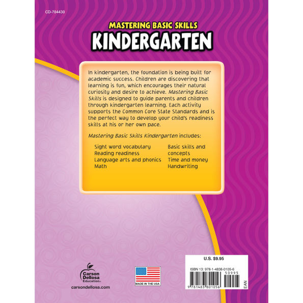 Mastering Basic Skills® Kindergarten Activity Book