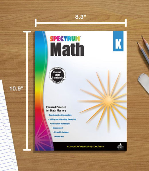 Spectrum Math Workbook, Grade K