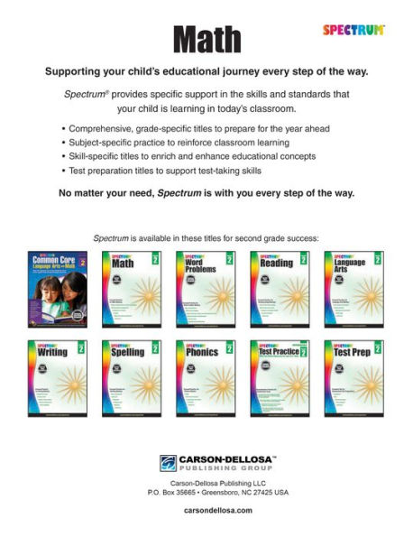 Spectrum Math, Grade 2