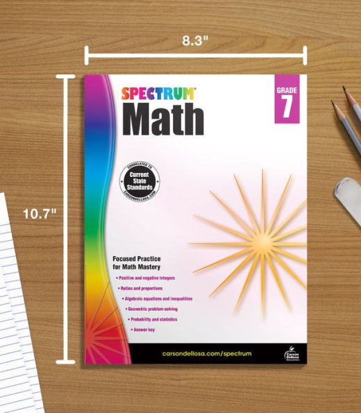 Spectrum Math Workbook, Grade 7