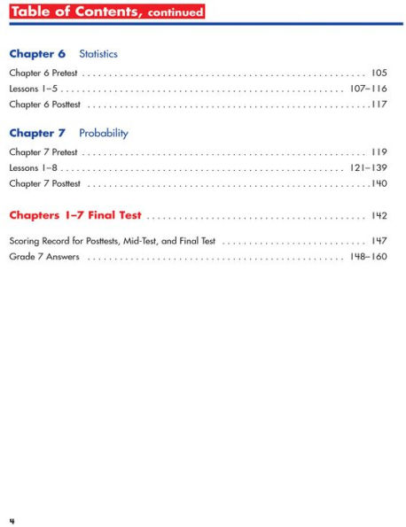 Spectrum Math Workbook, Grade 7