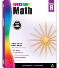 Title: Spectrum Math Workbook, Grade 8, Author: Spectrum