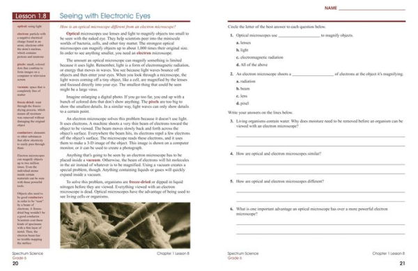 Spectrum Science, Grade 6