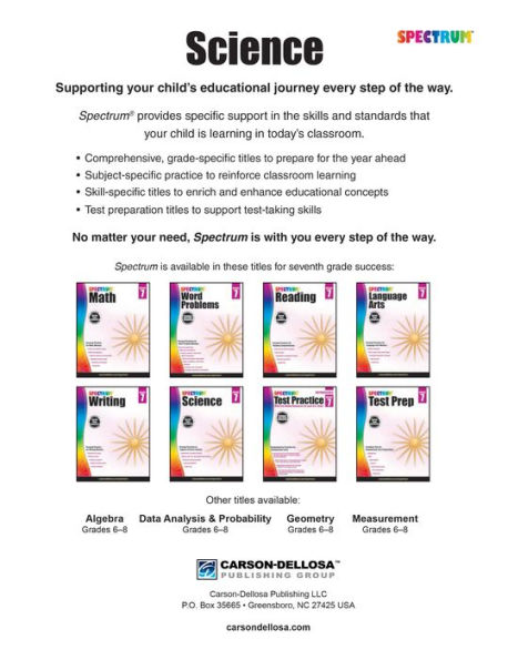 Spectrum Science, Grade 7