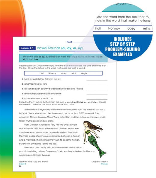 Spectrum Word Study and Phonics, Grade 5